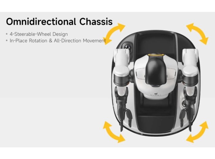 AGIBOT G2 AI Robot Assistant, Smart Interactive Robot with Voice Control, Intelligent Navigation & HD Camera, Advanced Robotics Companion for Home, Office & Education