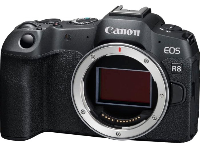 Canon EOS R8 Mirrorless Camera | 24.2MP Full Frame Sensor 4K 60p Video | Compact Lightweight Hybrid Camera for Travel and Content (3680C002) + Canon RF 24-70mm Lens + 64GB Card + Bag
