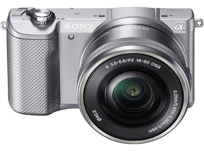 Sony Alpha a5000 Mirrorless Digital Camera with 16-50mm OSS Lens (Silver)