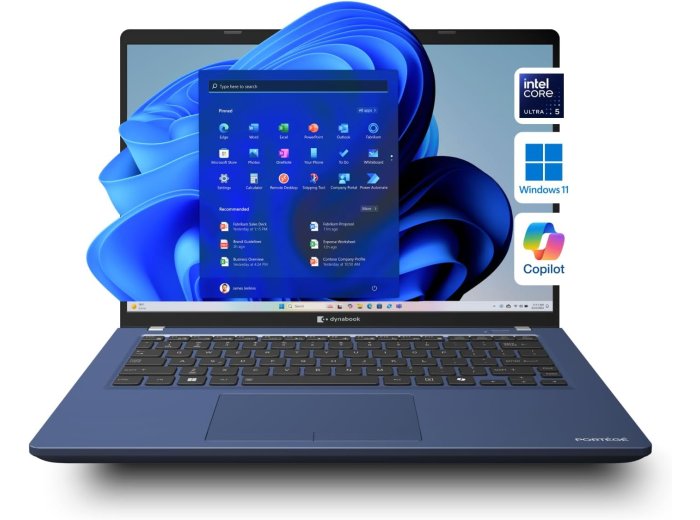 dynabook Portégé Z40L-N 14" WUXGA Touchscreen Ultra-Light Business Laptop, Intel Core Ultra 5 226V, 16GB LPDDR5X, 512GB PCIe SSD, Windows 11 Pro, Wi-Fi 7, Thunderbolt 4, 5MP Webcam, 2.11lb