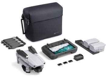 DJI Mavic Air 2 Fly More Combo with DJI Smart Controller - Drone Quadcopter UAV with 48MP Camera 4K Video 1/2"" CMOS Sensor 3-Axis Gimbal 34min Flight Time ActiveTrack 3.0, Gray