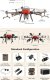 Agricultural Crop Sprayer Drone 8 Gallon 37 Acres/Hr 150 Lbs Lift Daily Output 296 Acres 27 MPH speed Plant Protection UAV Heavy Duty Scale Crop Spraying Granule Spreading Seed Sowing Fertilizing